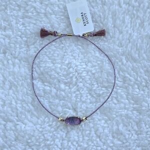 Kendra Scott "Everlyne" Friendship👭 Bracelet In Lilac💜 Abalone - NWT